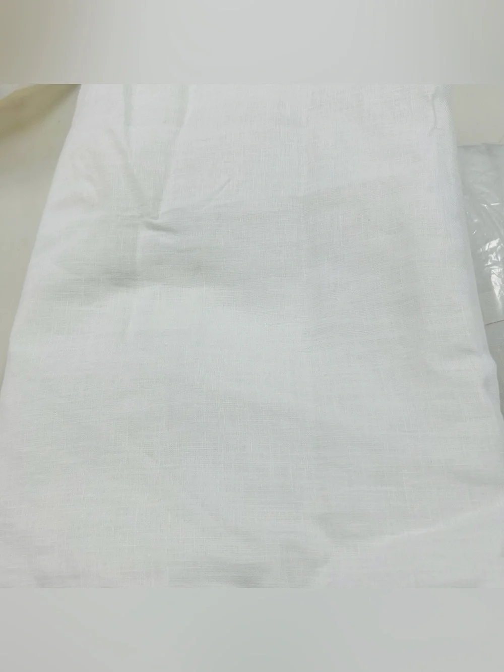 NWT QUINCE Set Of 2 48x108 European Linen Curtains White 8805